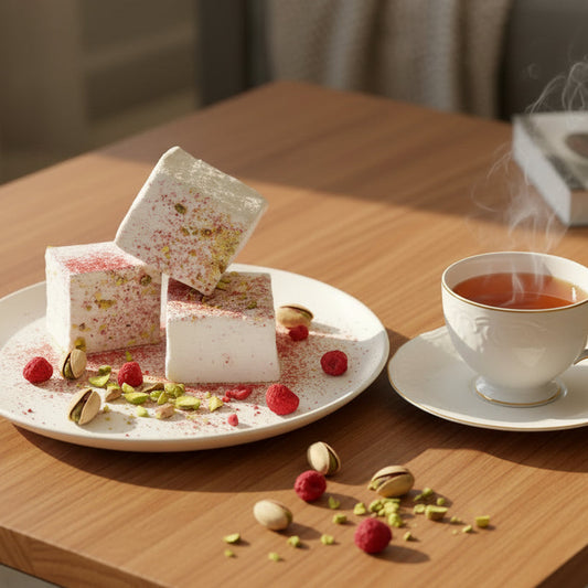 Raspberry & Pistachio Marshmallows